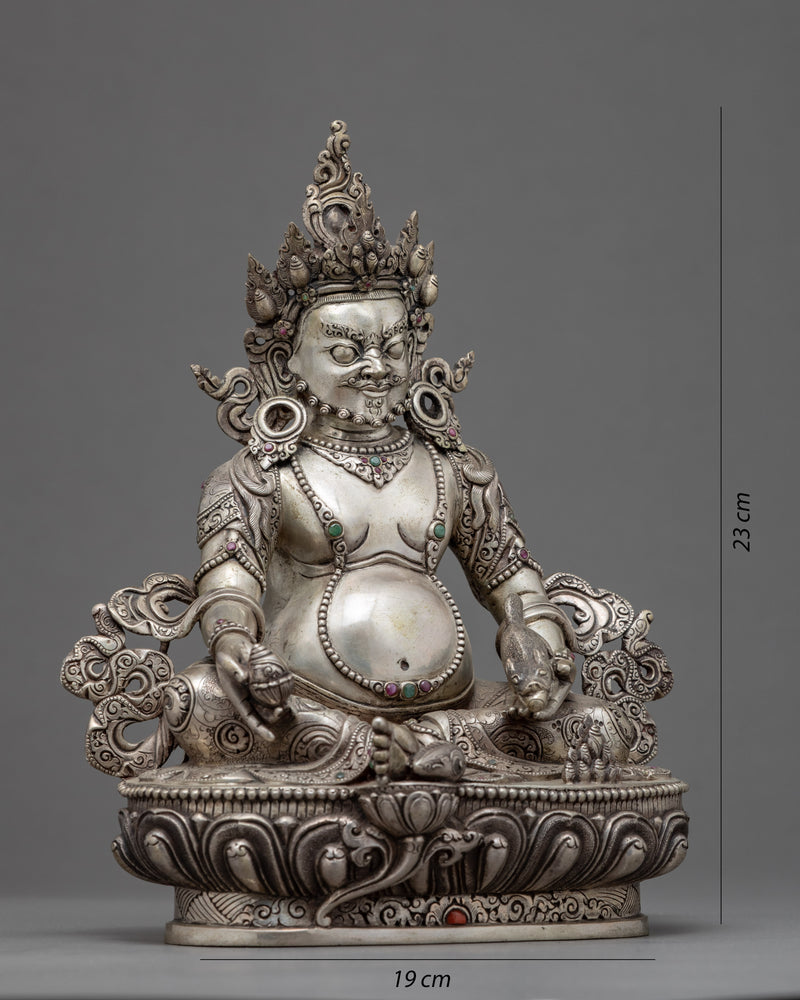 Indoor Dzambhala Sculpture | Traditional Wealth Deity Art