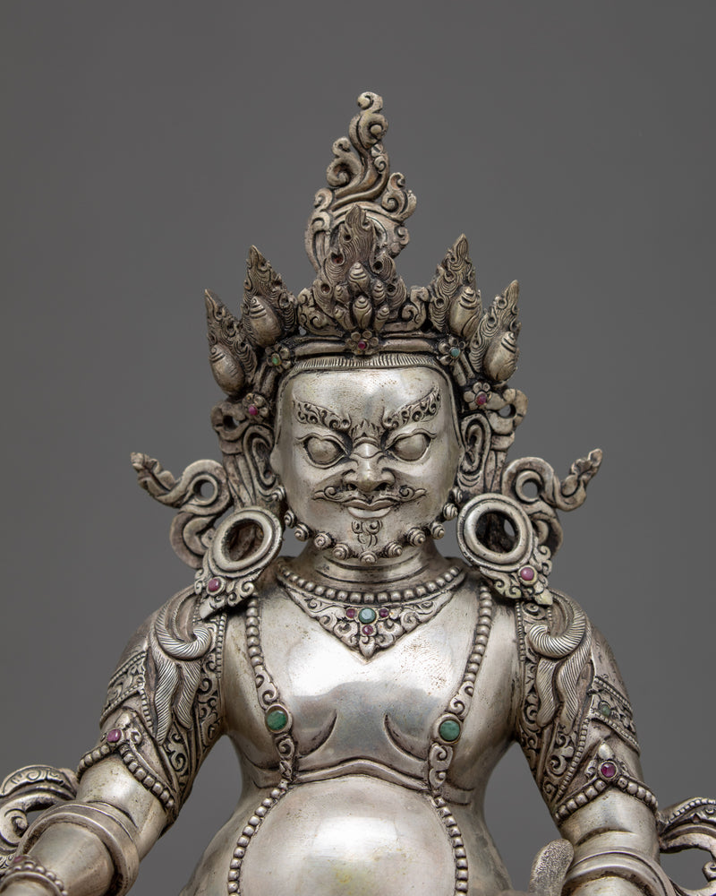 Indoor Dzambhala Sculpture | Traditional Wealth Deity Art