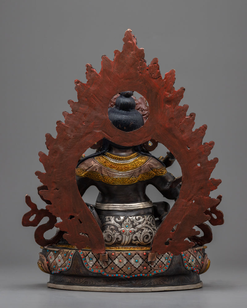 Statue Set For 5 Dzambhala Mantra Practice | Himalayan Traditional Art