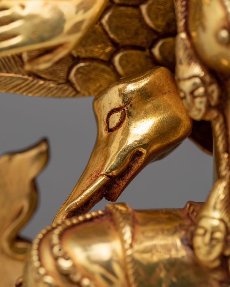 Garuda | Handmade Tibetan Style | Gold Coated Statue