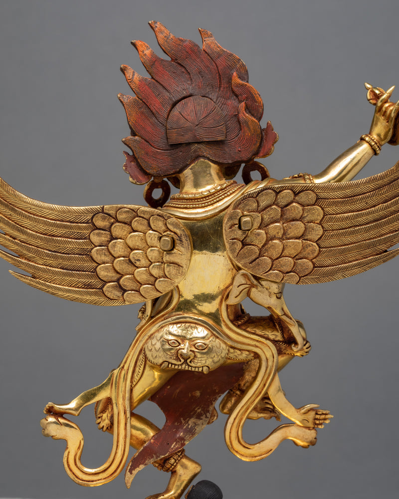 Garuda | Handmade Tibetan Style | Gold Coated Statue