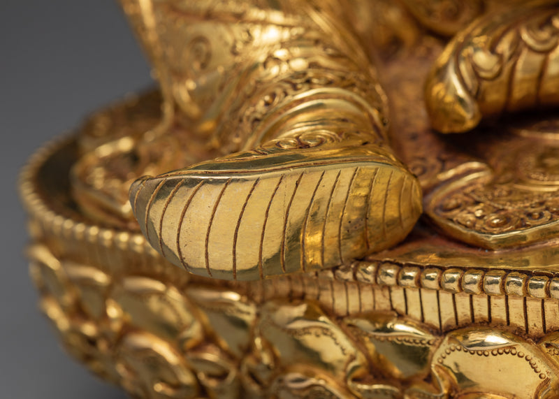 Guru Rinpoche Sculpture | Mahaguru Padmasambhava Gold Statue