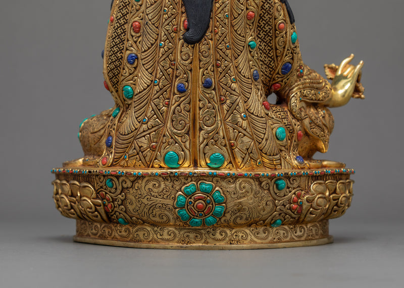 Guru Rinpoche Tibetan Statue | Buddhist Sculpture of Lotus Born Master