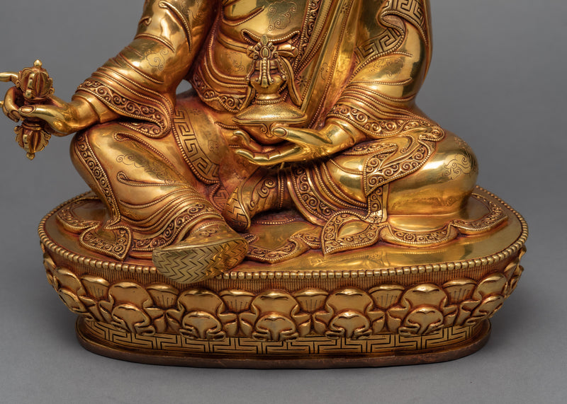 Traditional Guru Rinpoche Statue | Padmasambhava | Tibetan Sculpture Art