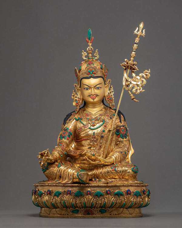 Guru Rinpoche Gold Statue