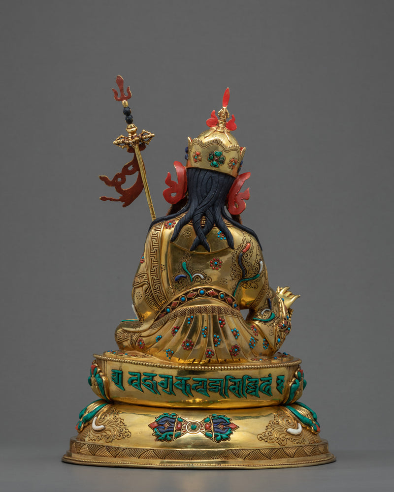 Guru Rinpoche Padmasambhava | Tibetan Hand-carved Sculpture