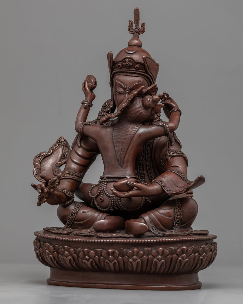 Guru Rinpoche with Consort Statue | Traditional Art-work of Buddhist Deity