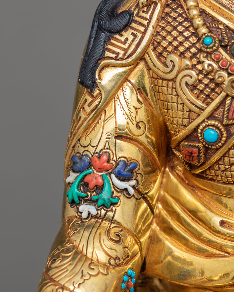 Guru Rinpoche Padmasambhava | Tibetan Hand-carved Sculpture