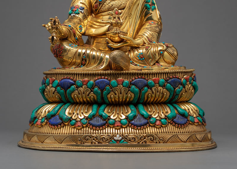 Guru Rinpoche Padmasambhava | Tibetan Hand-carved Sculpture