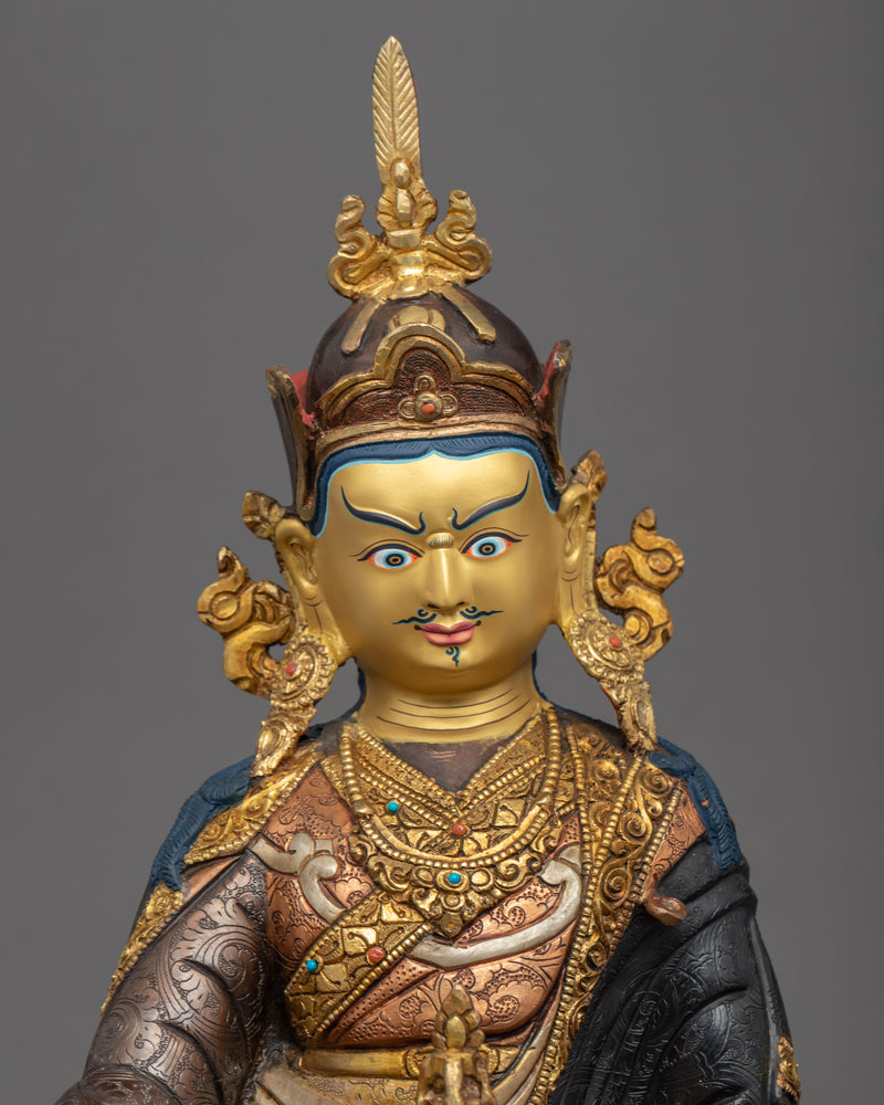 Guru Padmasambhava Sculpture Art | Tibetan Guru Padmasambhava