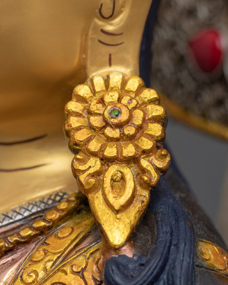 Semi Wrathful Guru Rinpoche Statue | Tibetan Precious Guru Statue