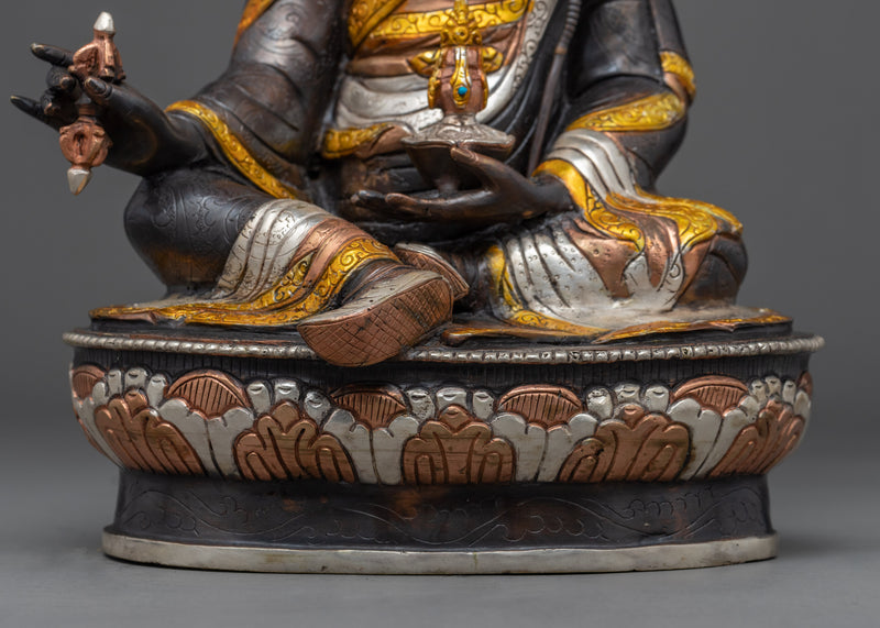 Semi Wrathful Guru Rinpoche Statue | Tibetan Precious Guru Statue