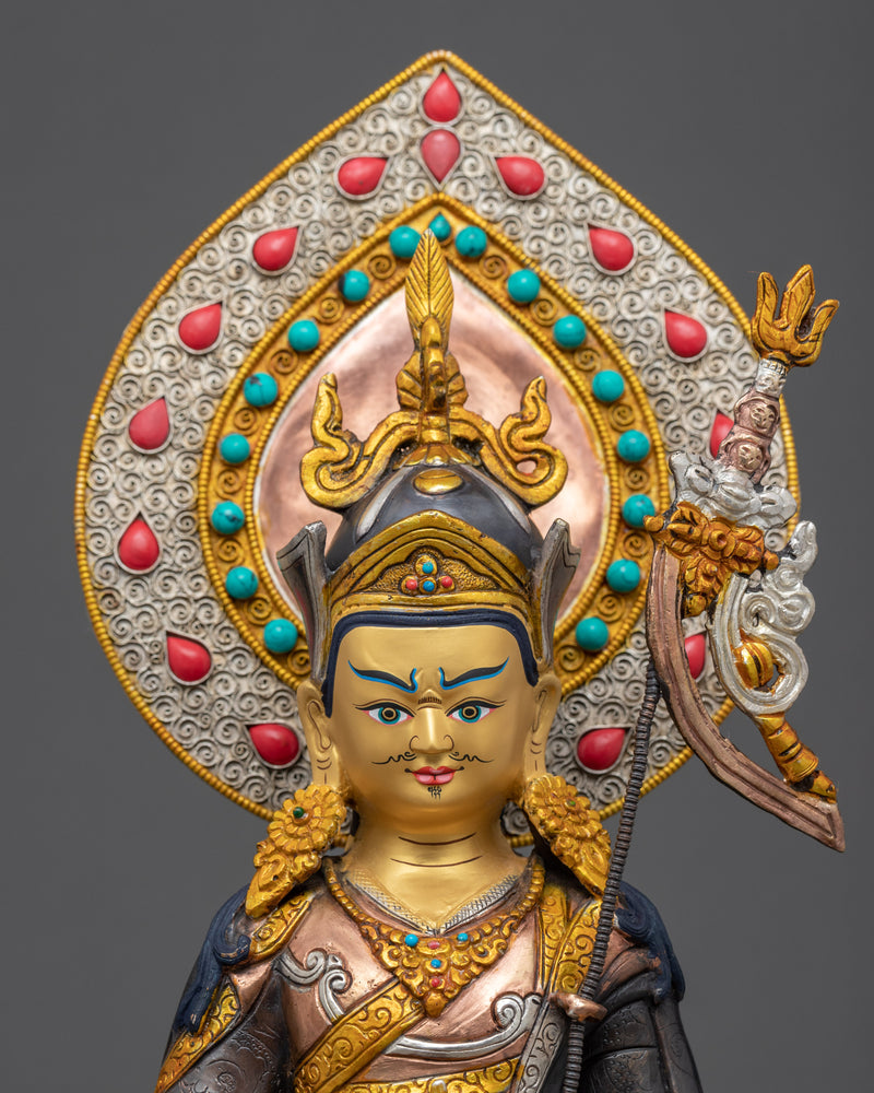 Semi Wrathful Guru Rinpoche Statue | Tibetan Precious Guru Statue