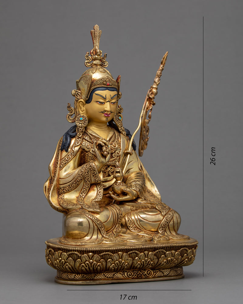 Indoor Guru Rinpoche Sculpture | Traditional Buddhist Statue