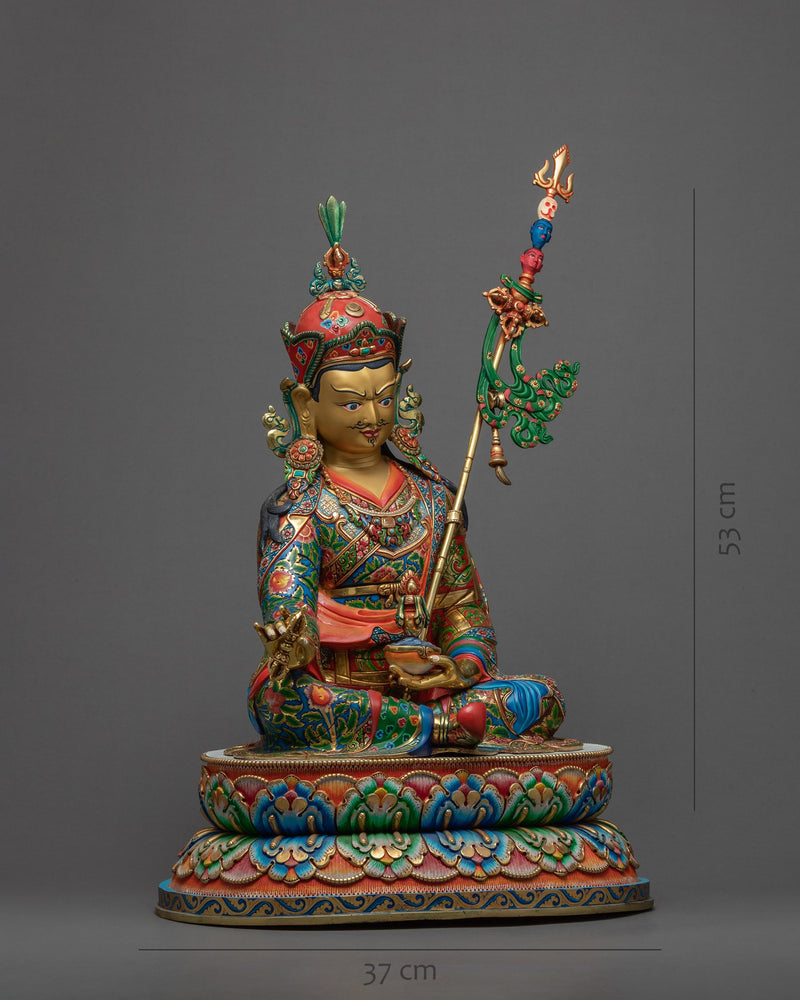 Guru Rinpoche | The Second Buddha Padmasambhava in 24K Gold Statue