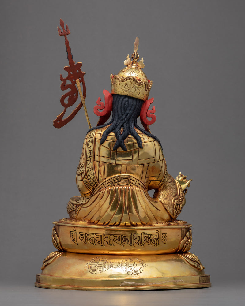 Guru Rinpoche Sculpture | Traditional Himalayan Art of Nepal