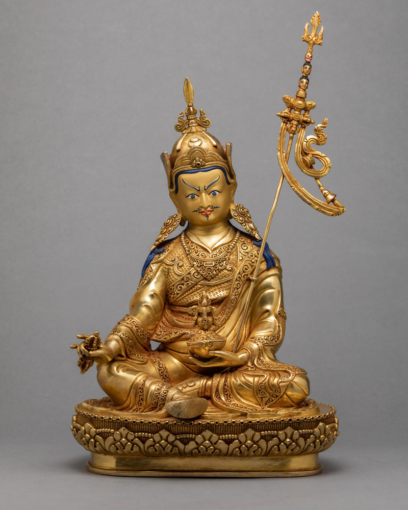 Guru Rinpoche (Padmasambhava) Statue | Traditional Handcrafted Tibetan Statue