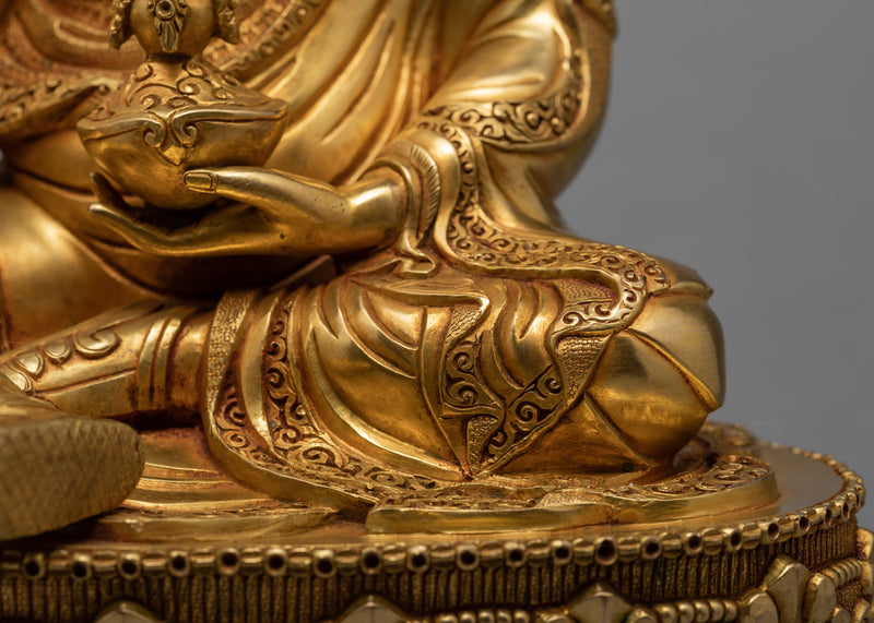 Guru Rinpoche (Padmasambhava) Statue | Traditional Handcrafted Tibetan Statue