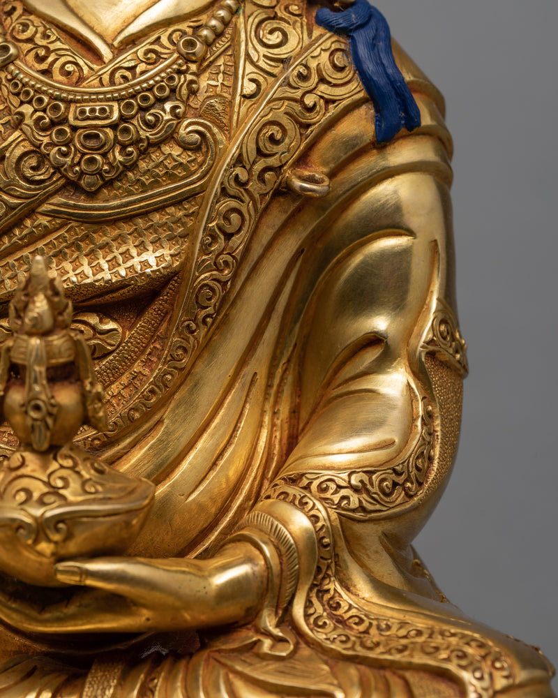 Guru Rinpoche (Padmasambhava) Statue | Traditional Handcrafted Tibetan Statue