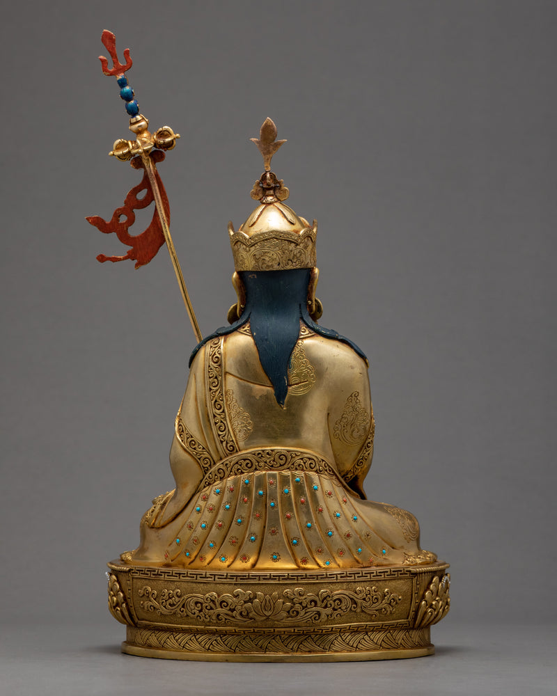 Guru Rinpoche With Trisong Detsen And Santaraksita | Buddhist Statue