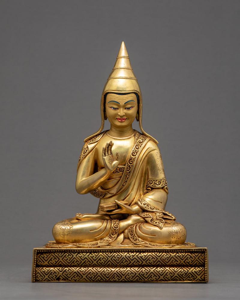 Guru Rinpoche With Trisong Detsen And Santaraksita | Buddhist Statue