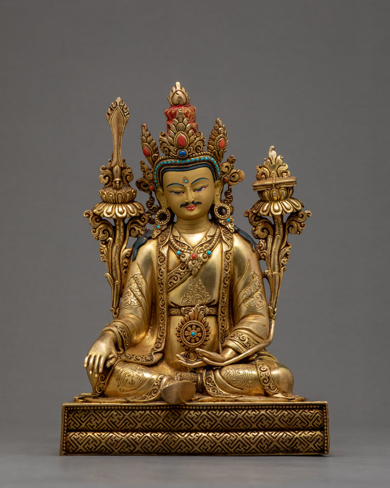 Guru Rinpoche With Trisong Detsen And Santaraksita | Buddhist Statue