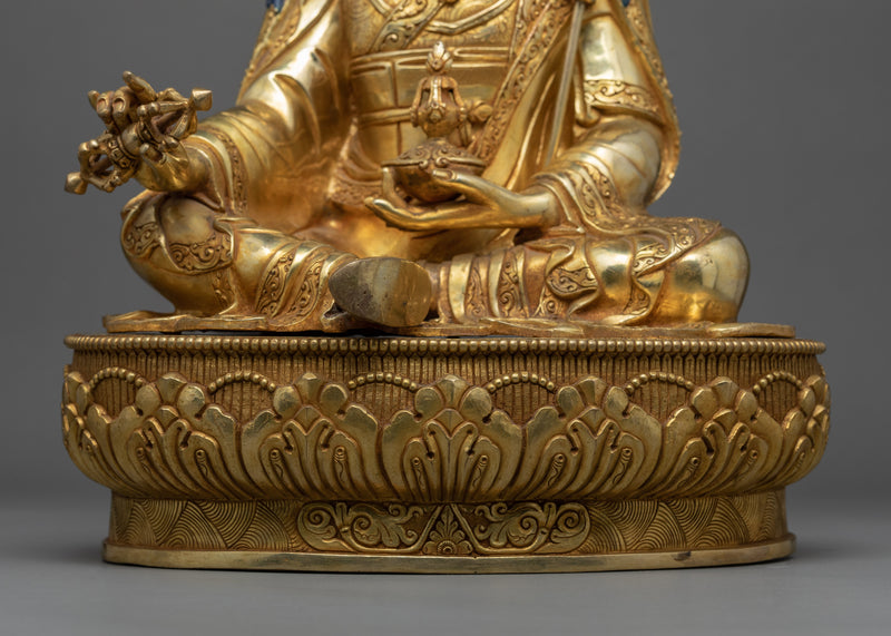 Lotus Born Padmasambhava Sculpture | Traditional Himalayan Art