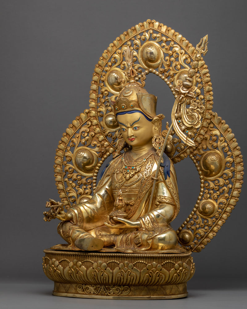 Lotus Born Padmasambhava Sculpture | Traditional Himalayan Art