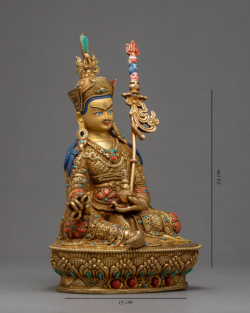 Tibetan Tso Pema Sculpture | Buddha Padmasambhava Statue