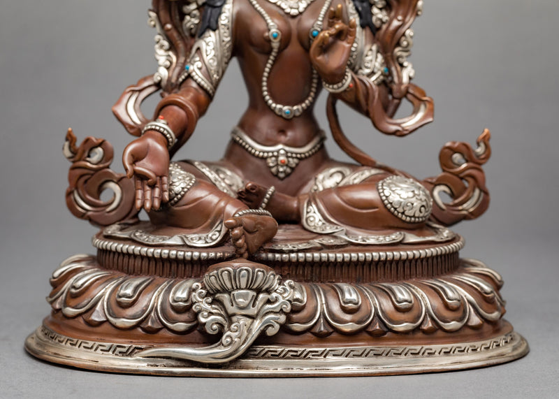 Green Tara Bronze Statue | Himalayan Buddhist Art