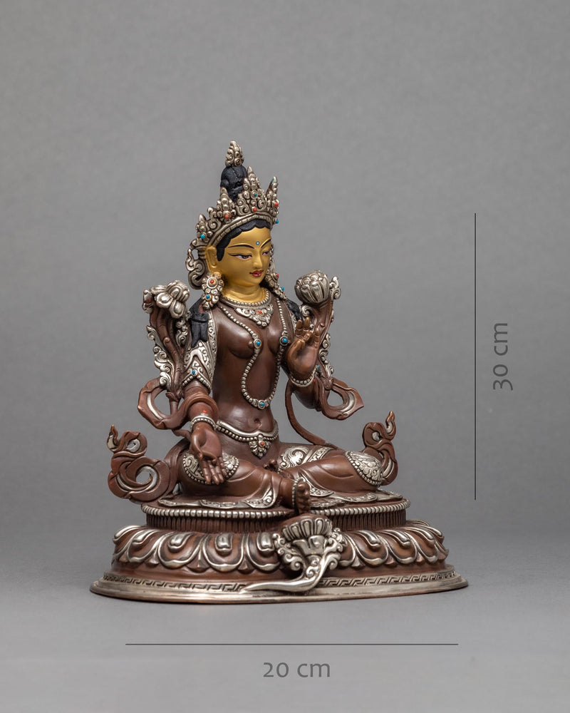 Green Tara Bronze Statue | Himalayan Buddhist Art