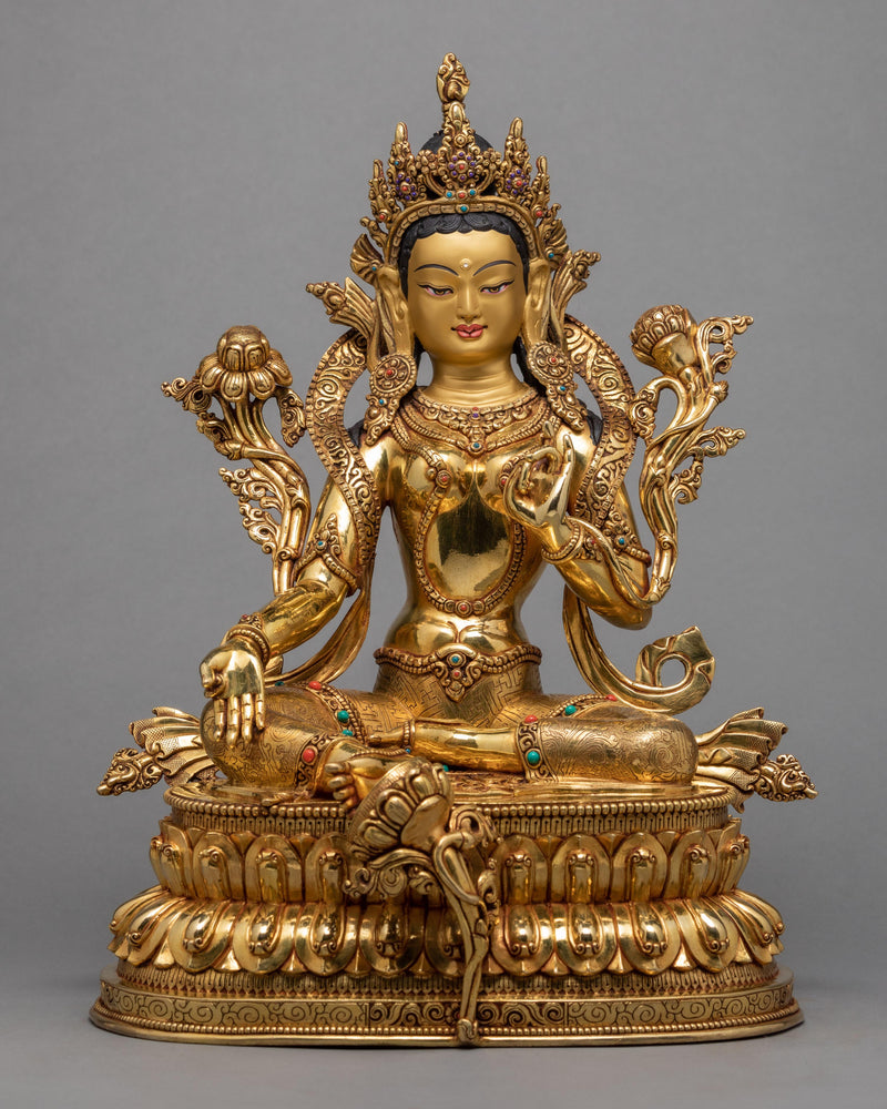 Green Tara Statue