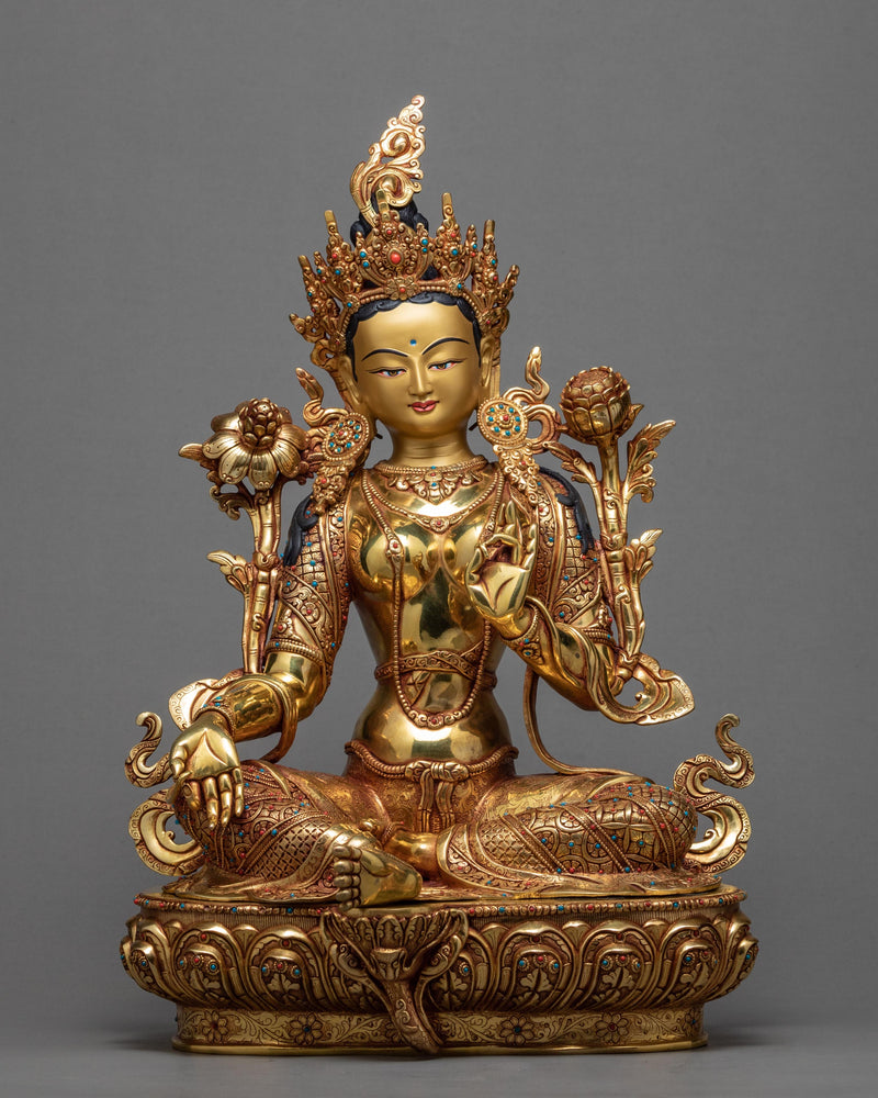 Green Tara Statue