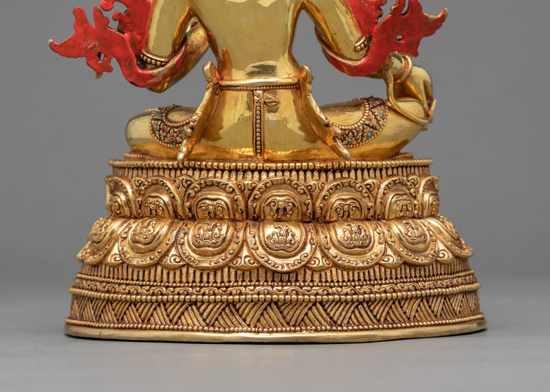 Green Tara Buddha Statue | Traditional Himalayan Art of Nepal