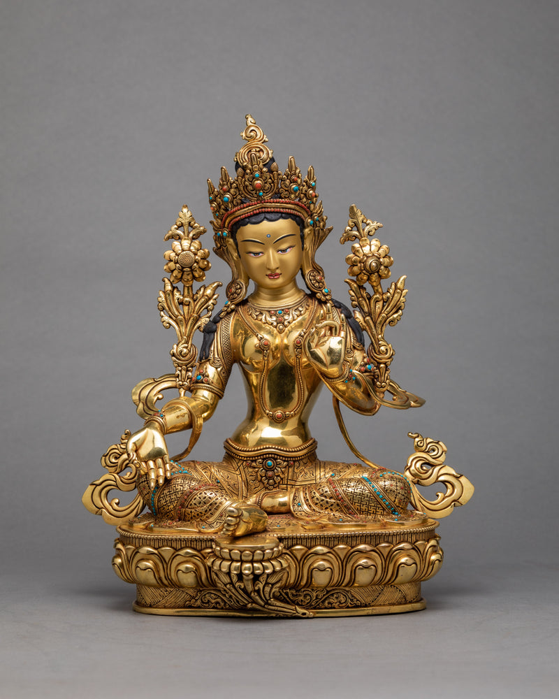 Green Tara Statue