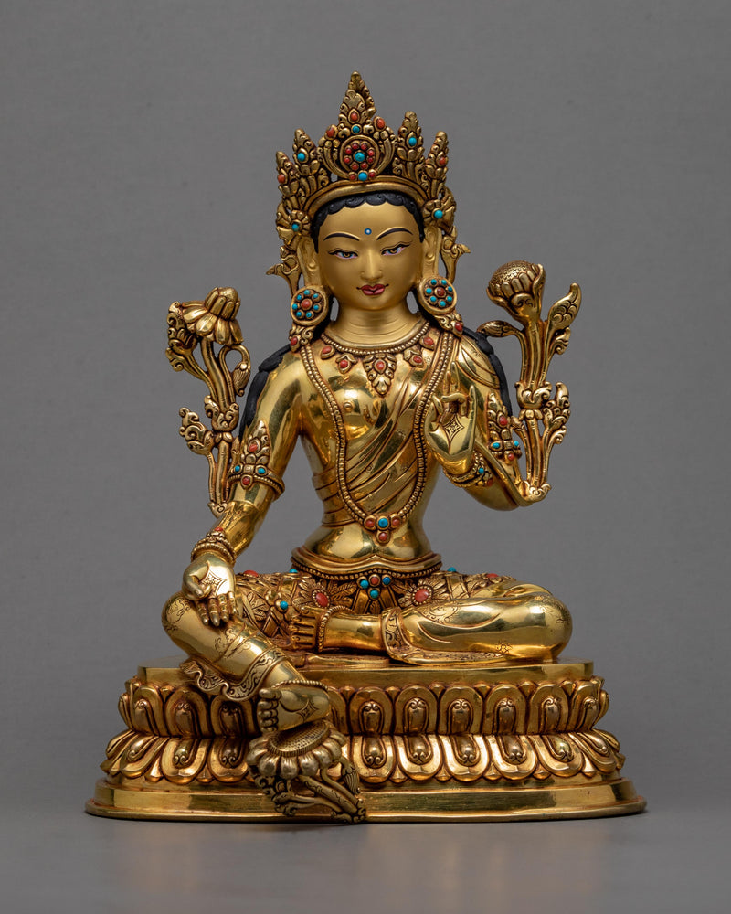 Green Tara Statue