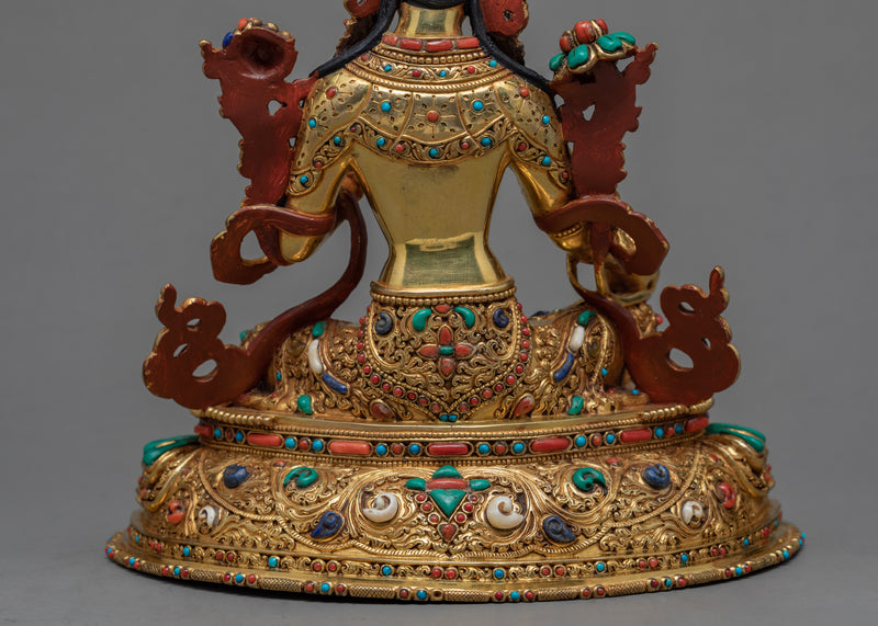 Green Tara Statue | Buddhist Mother Deity Sculpture