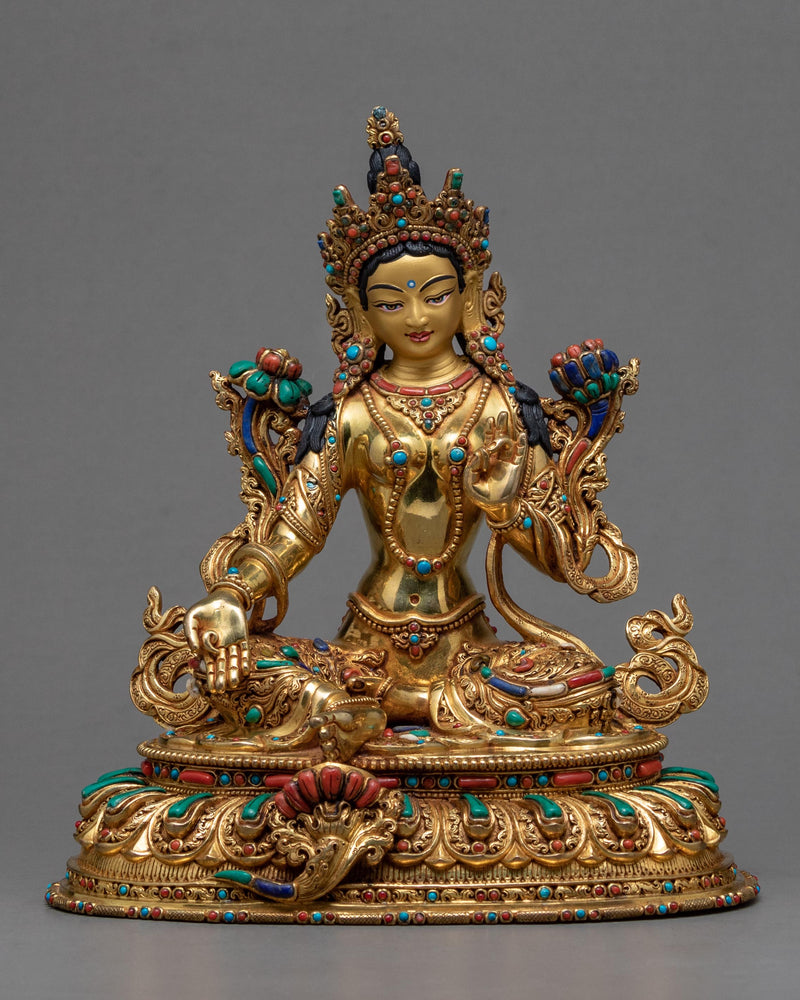 Mother  Green Tara Statue