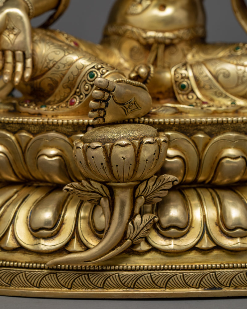 Seated Green Tara Statue | Bodhisattva