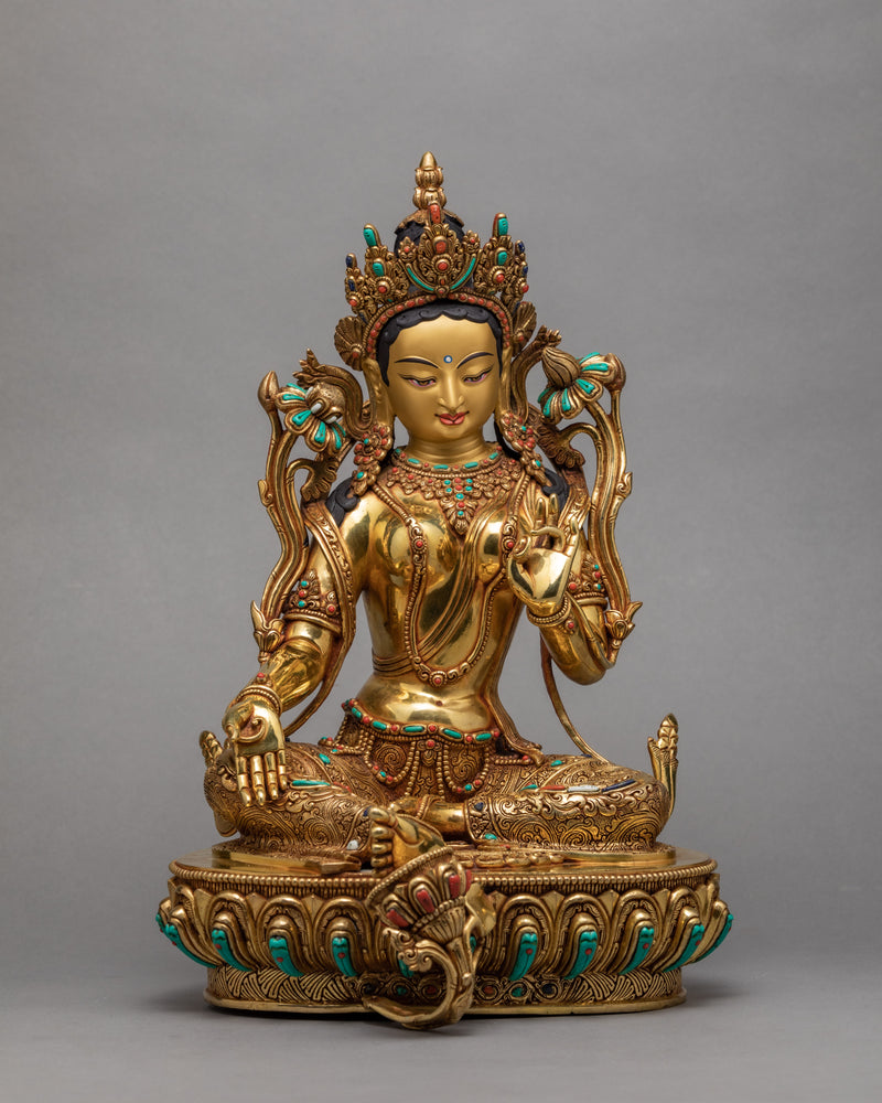 Green Tara Statue