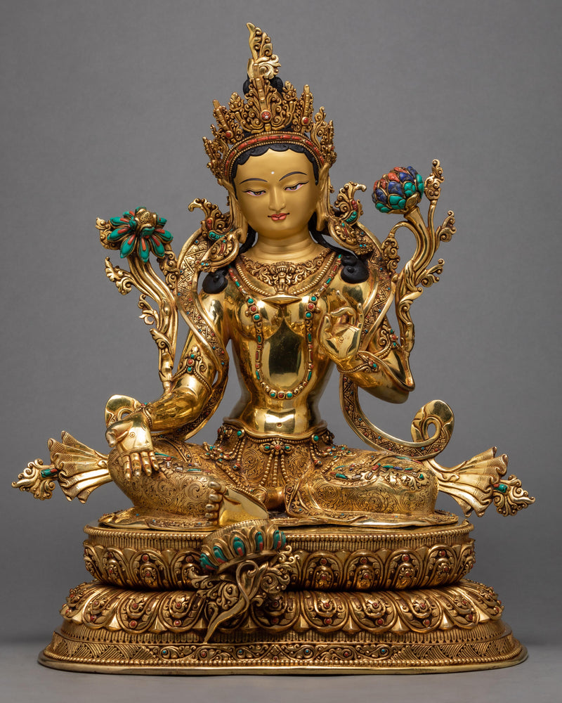 Green Tara Statue