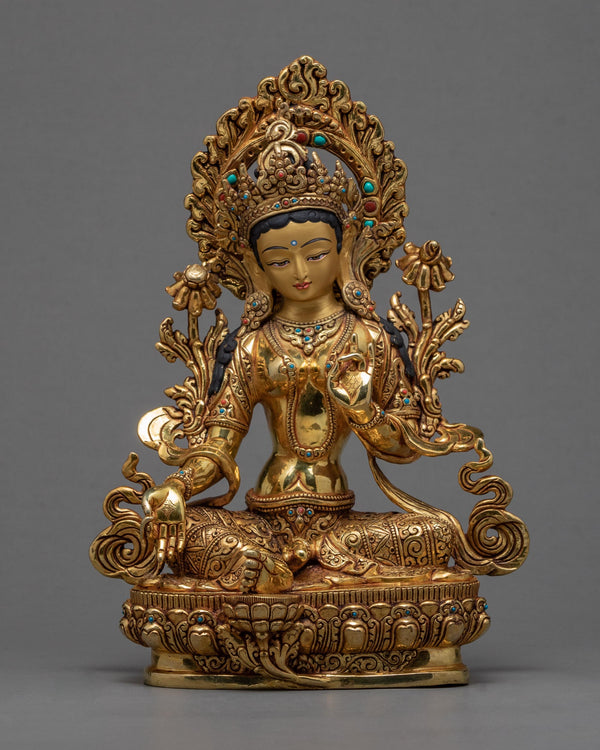 Green Tara Statue