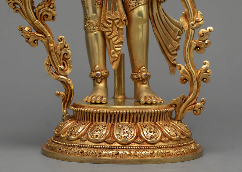 Padmapani Statue |  Tibetan Standing Avalokiteshvara Sculpture