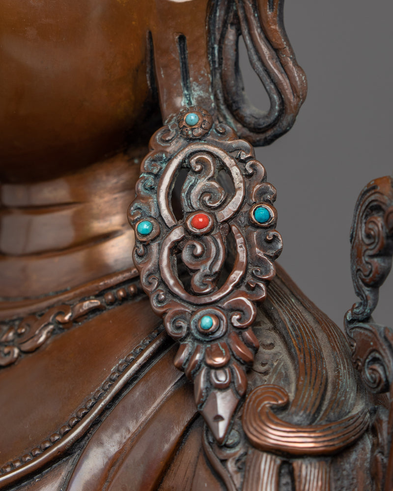 Handmade Green Tara Sculpture | Buddhist Compassion Deity