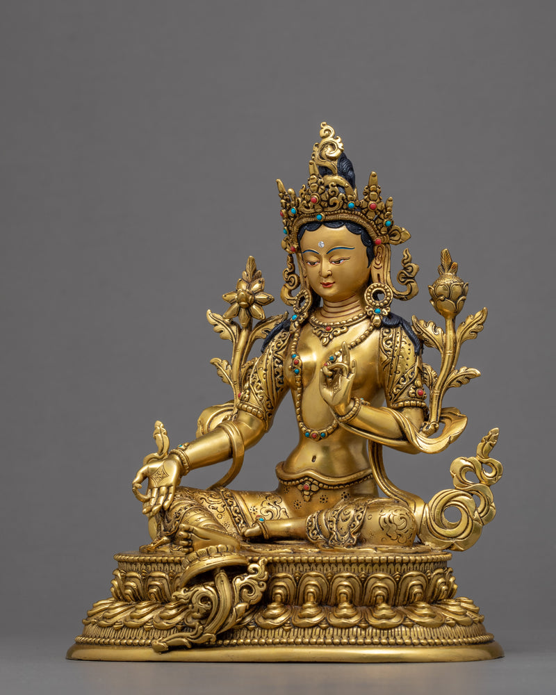 The Green Tara Sculpture | Deity of Compassionate | Himalayan Art