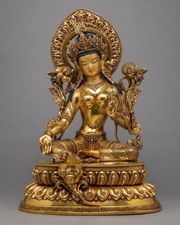 Green Tara Buddha Statue