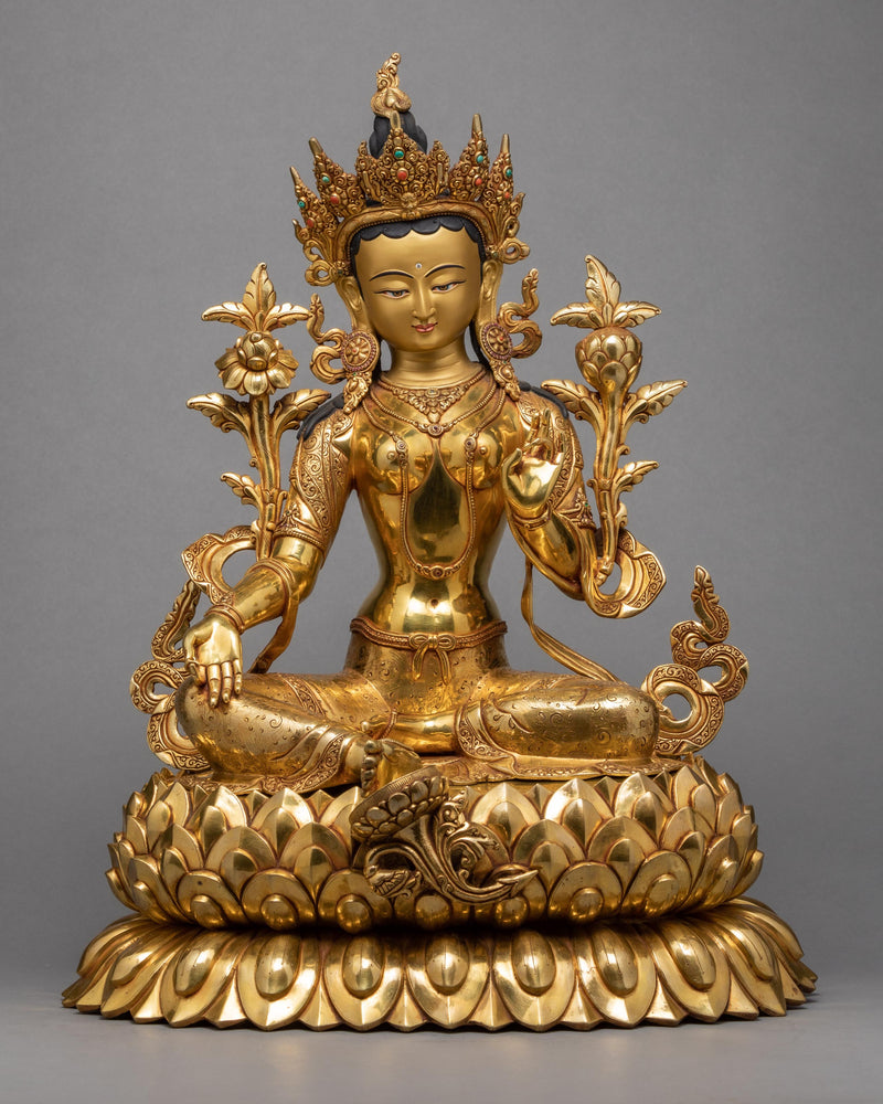 Green Tara Statue