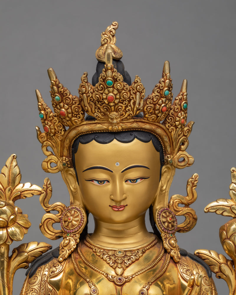 Green Tara Statue | Mother And Protector Tara Statue | Bodhisattva