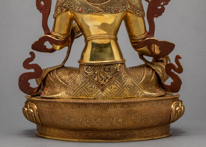 Green Tara Statue | Himalayan Buddhist Art | Tibetan Sculpture