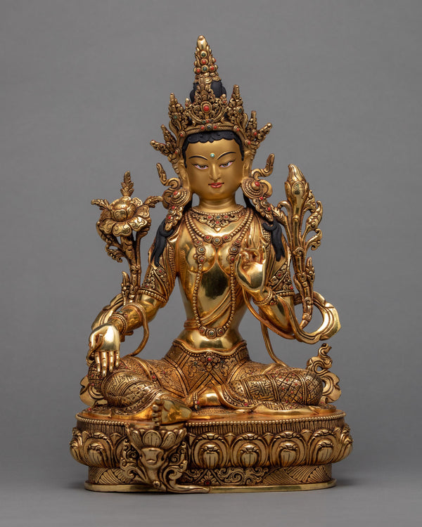 Green Tara Statue